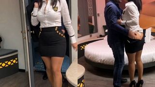 Végre megbasztam a méretes tőgyes hatalmas seggű milf titkárnőmet a hotel szobában